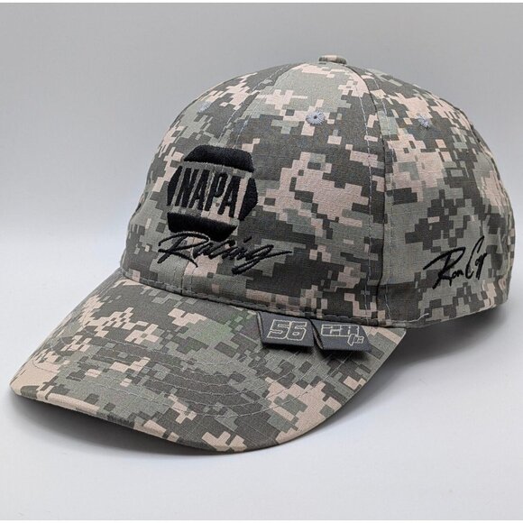 NAPA Racing Cap Hat Intrepid Fallen Heroes Fund Camo Ball 56 Truex 28 JR Capps - Picture 1 of 6